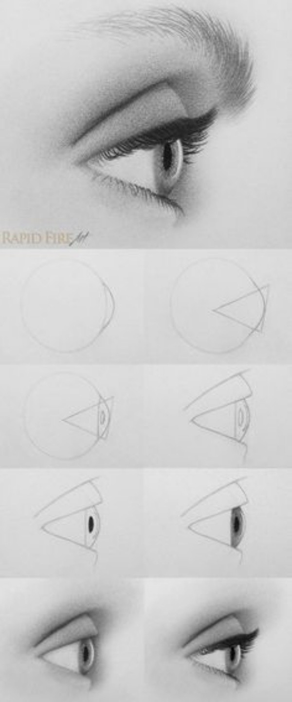 How To Draw An EYE - 40 Amazing Tutorials And Examples