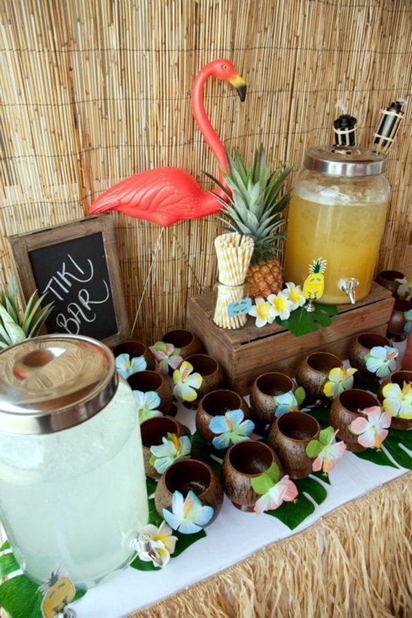 Affordable and Creative Hawaiian party decoration Ideas 43