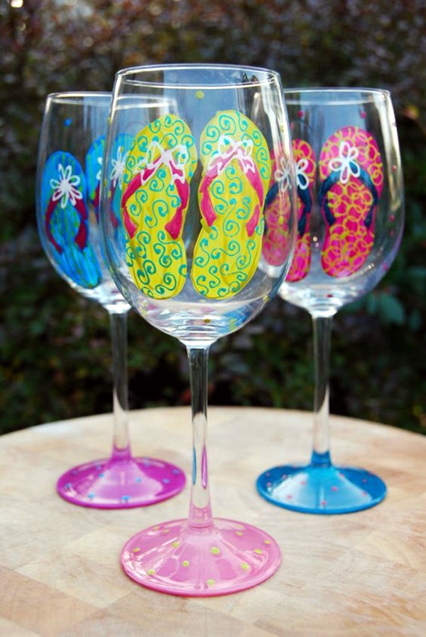40 Artistic Wine Glass Painting Ideas - photofun4ucom