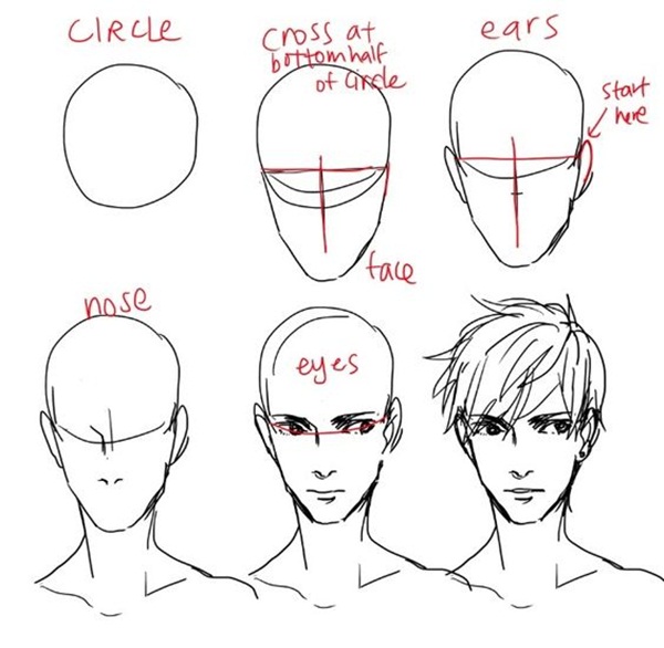 How To Draw Hair (Step By Step Image Guides)