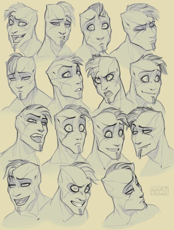 40 Handy Facial expression drawing Charts For practice