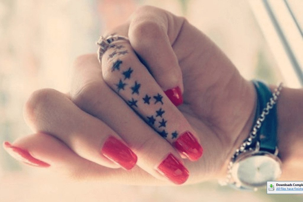 Finger tattoo