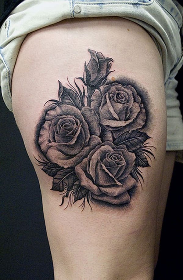 Upper Thigh Tattoos For Girls (5)