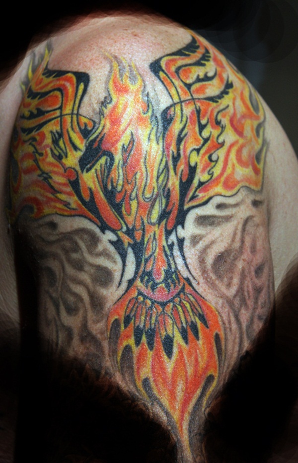 phoenix tattoo meaning and Designs For Men and Women (45)
