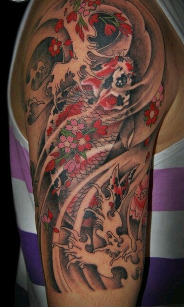 Koi tattoo meaning and Designs For Men and Women (10)