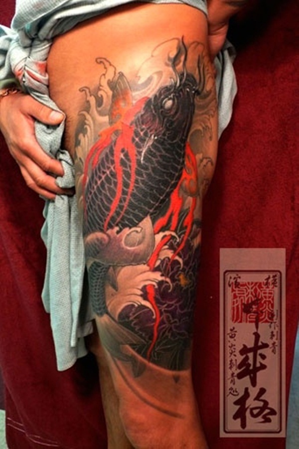Koi tattoo meaning and Designs For Men and Women (12)
