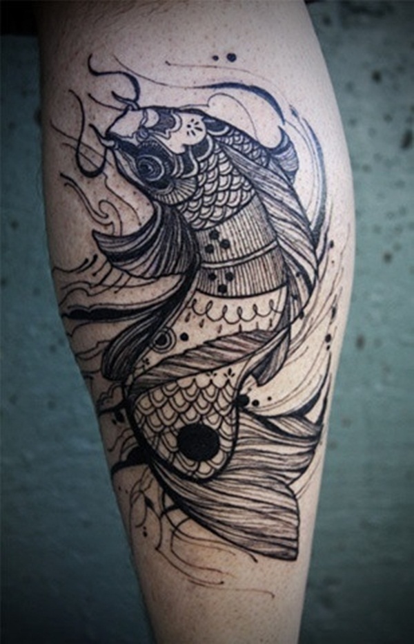 Koi tattoo meaning and Designs For Men and Women (17)