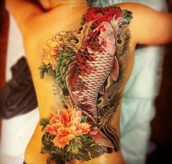 Koi tattoo meaning and Designs For Men and Women (18)