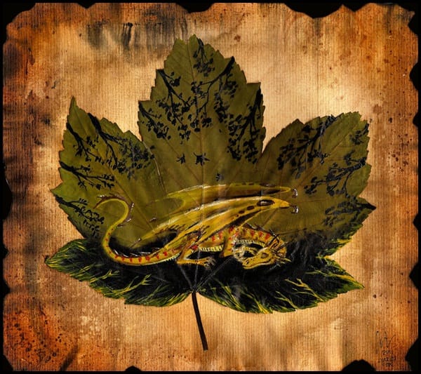 Examples Of Leaf Painting (1)