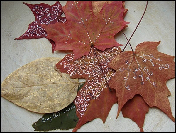 Examples Of Leaf Painting (13)