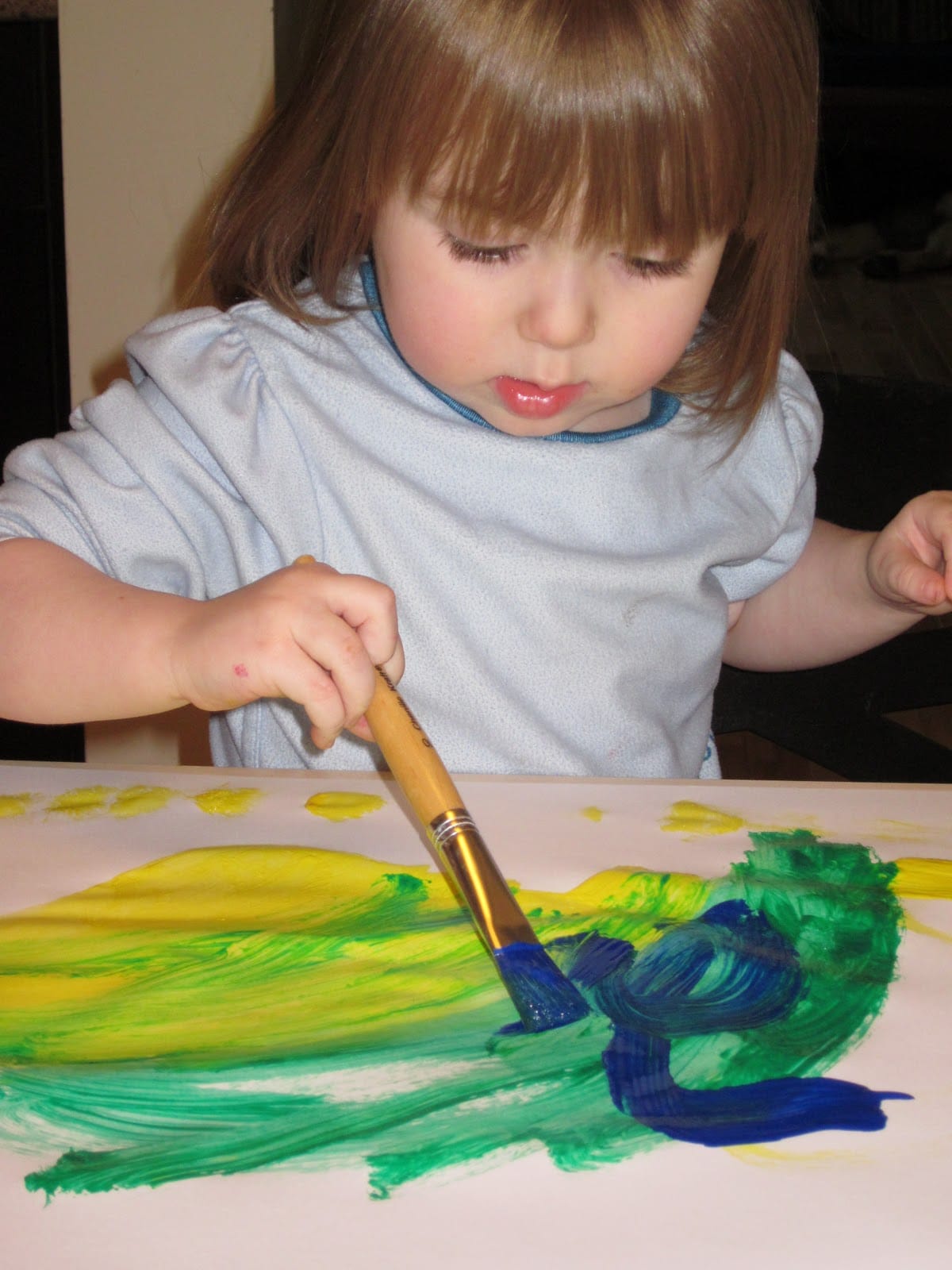 child painting