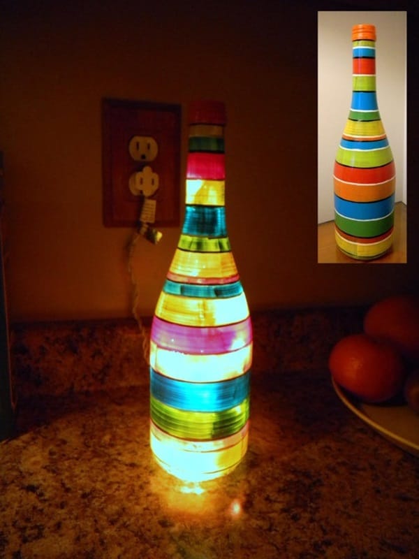 Beautiful Wine Bottle lamps  (3)