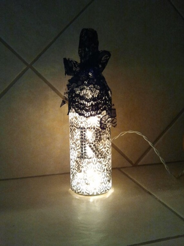 Beautiful Wine Bottle lamps  (41)