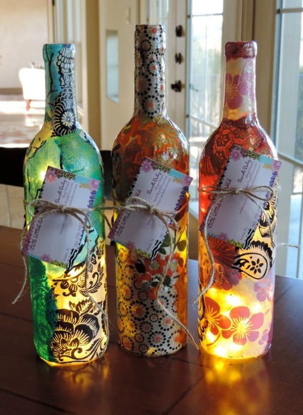 Beautiful Wine Bottle lamps  (5)