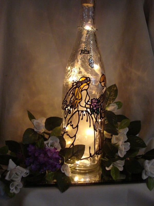 Beautiful Wine Bottle lamps  (9)