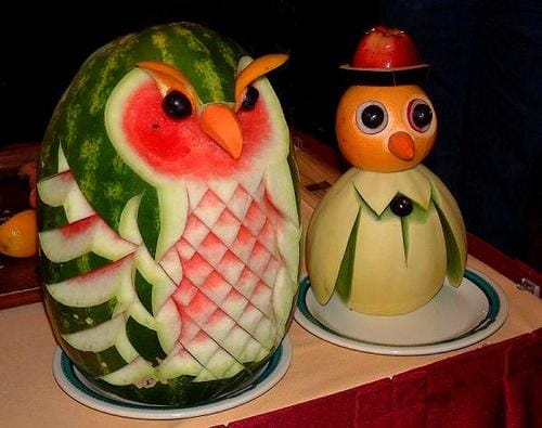 fruit vegetable carving 4