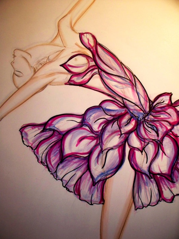 Stunning Ballerina drawings and sketches (20)