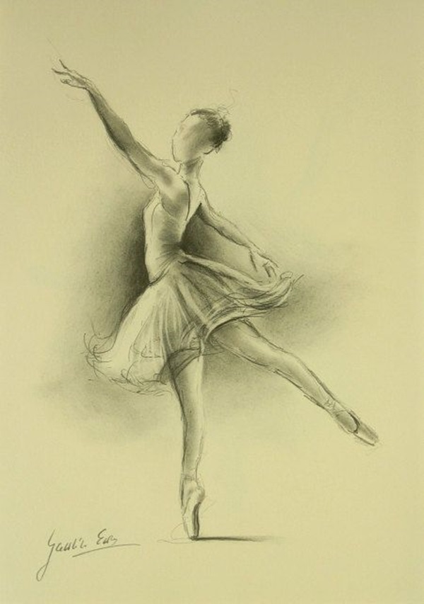 Stunning Ballerina drawings and sketches (40)