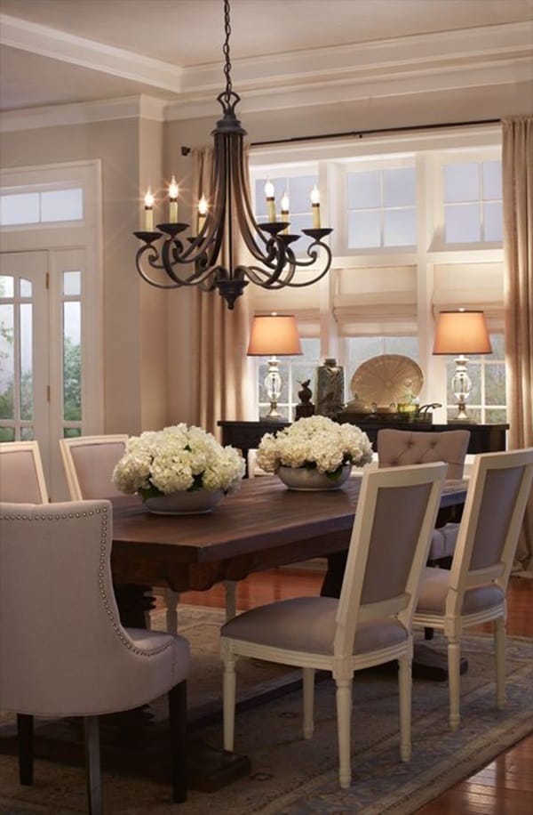 Tasteful Dining Room Lighting  (25)