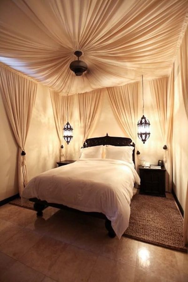 This is a view of a one-bedroom villa bedroom at Cabo Azul Resort.