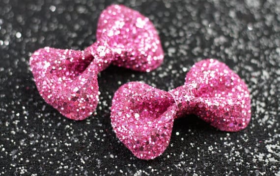 old hair clips glitter 3