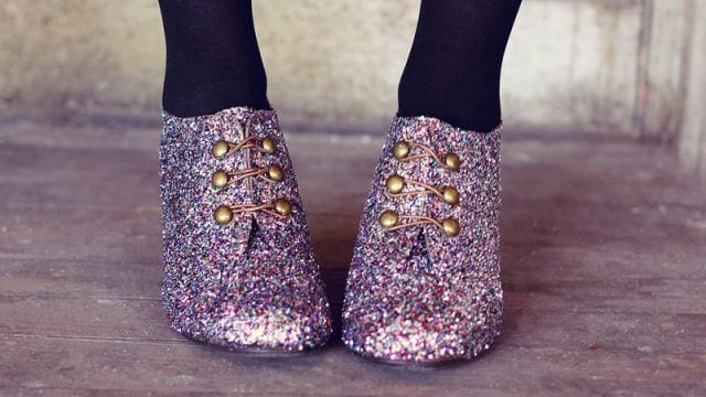 old shoes glitter 8