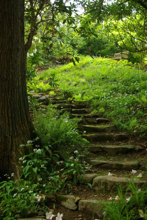 Cool Garden Stair Ideas For Inspiration (12)