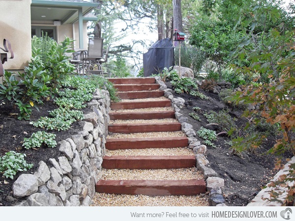 Cool Garden Stair Ideas For Inspiration (17)