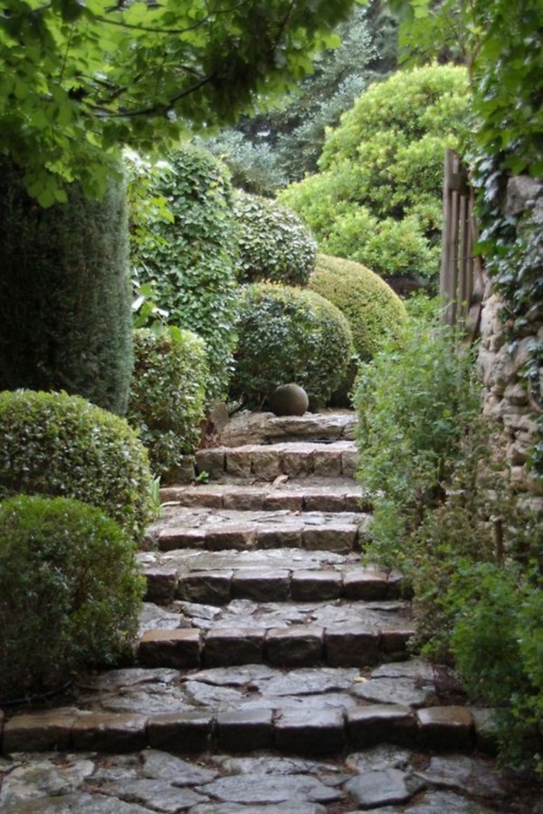 Cool Garden Stair Ideas For Inspiration (24)