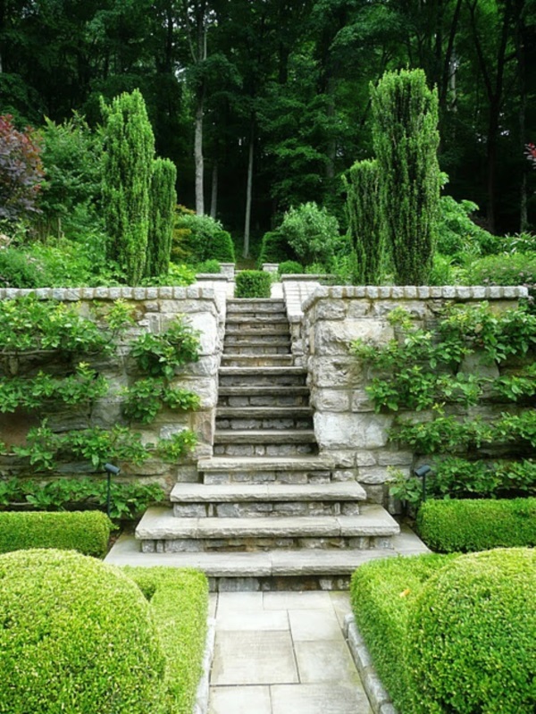 Cool Garden Stair Ideas For Inspiration (25)