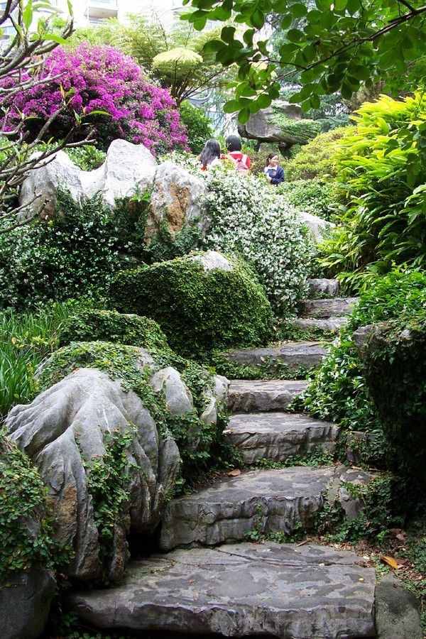 Cool Garden Stair Ideas For Inspiration (42)