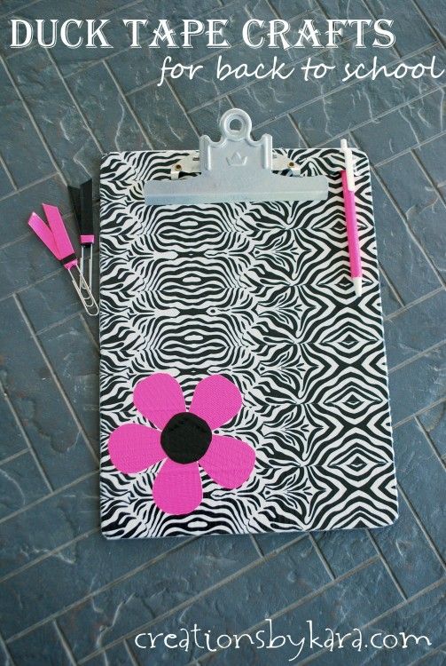 duct tape crafts clipboard