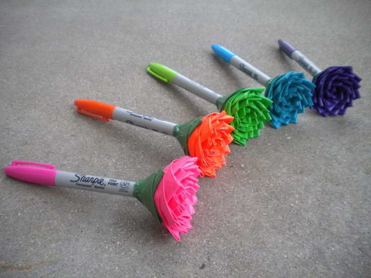 duct tape crafts flower sharpies