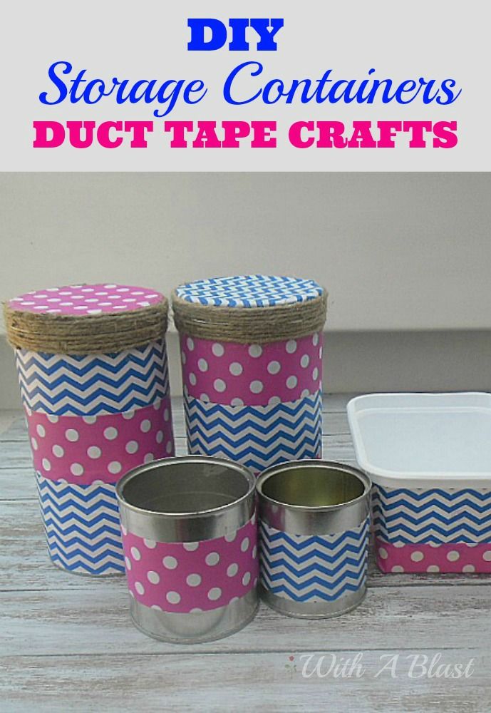 duct tape crafts storage containers