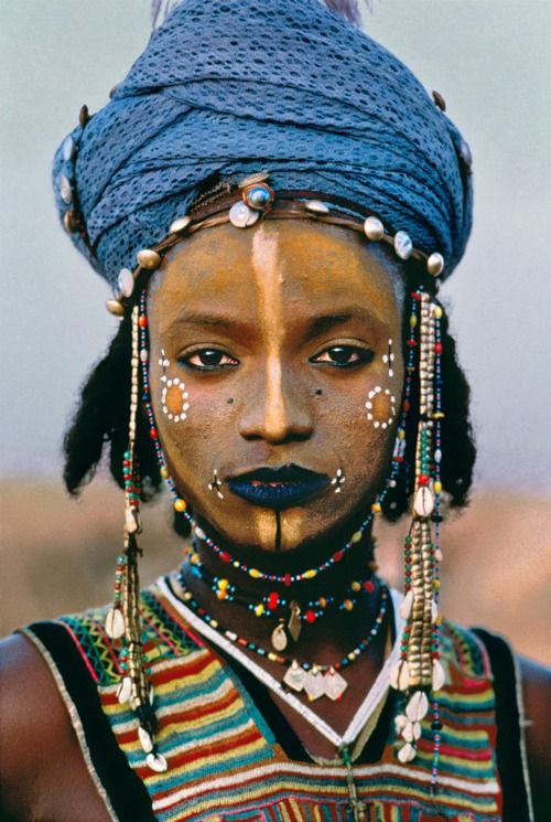 AFRICA-10015, Young Wodaabe Man, Tahoua, Niger, 1986, NIGER-10003