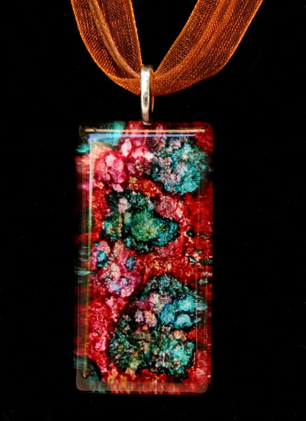 alcohol ink on glass 12