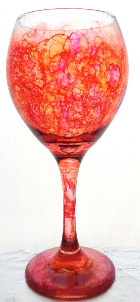 alcohol  ink on glass 26