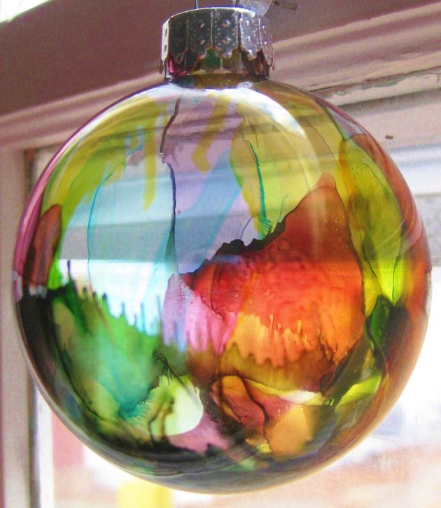 alcohol ink on glass 5