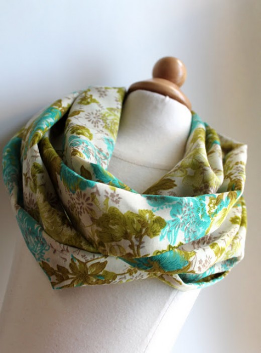 diy spring infinity scarf