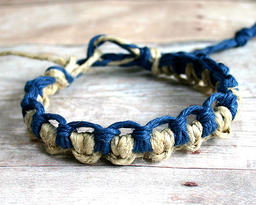 macrame hemp bracelets