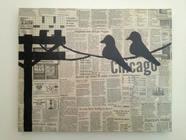 newspaper craft ideas art