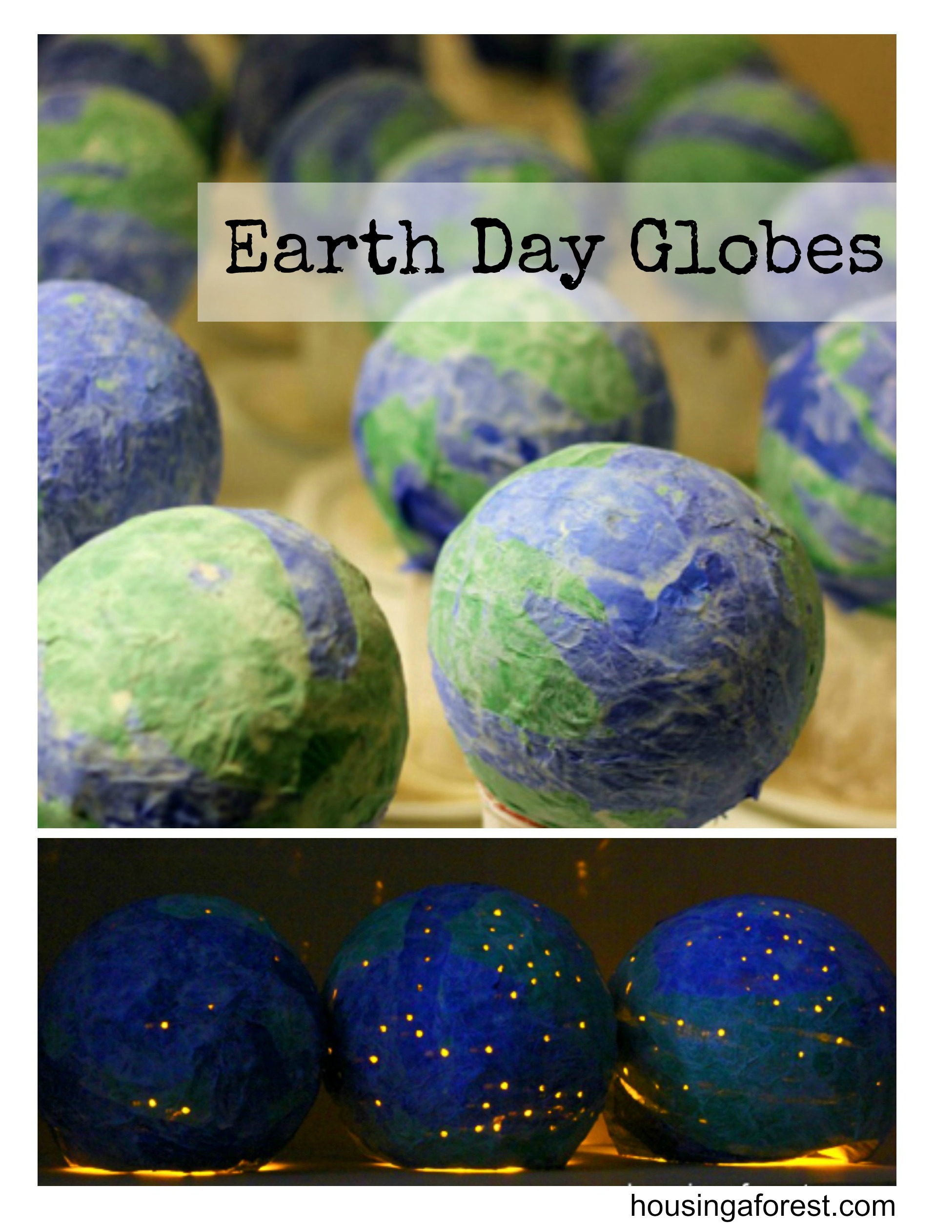 newspaper craft ideas earth globes