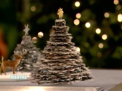 newspaper craft ideas shimmer tree