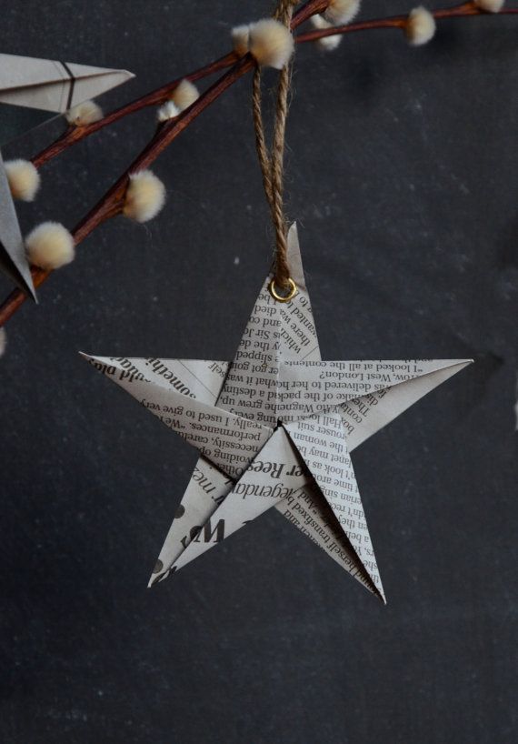 newspaper craft ideas star