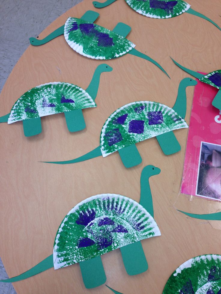 paper plate craft dinosaurs