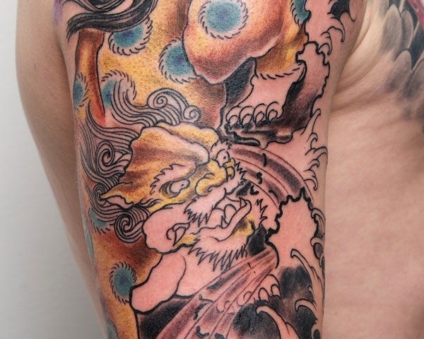 foo dog tattoo designs (40)