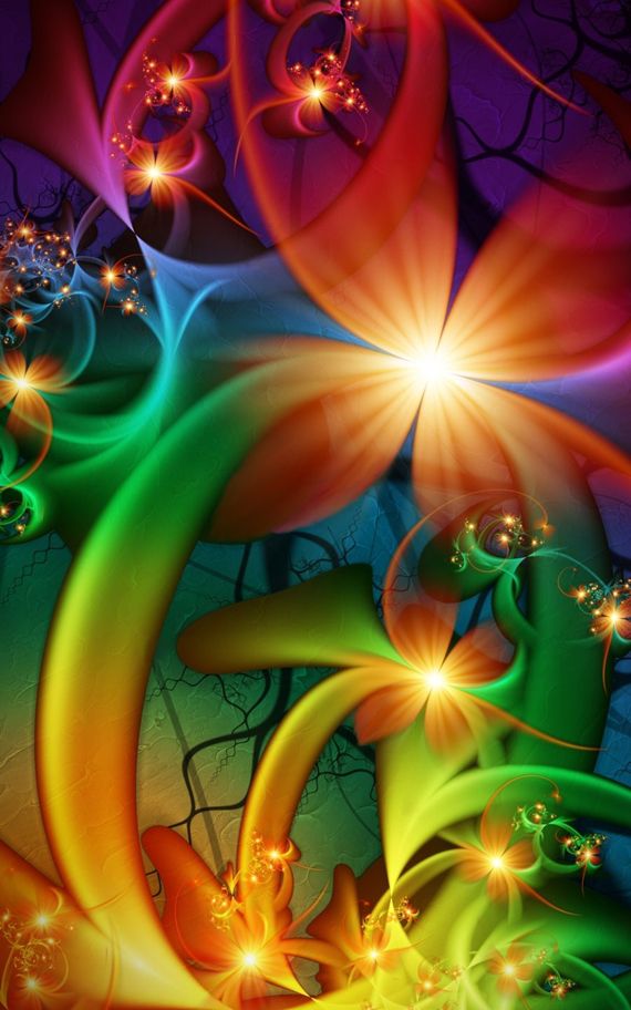 fractal art flowers 3