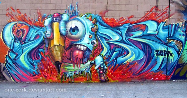 Clever Graffiti Ideas With Diff Angle  (29)