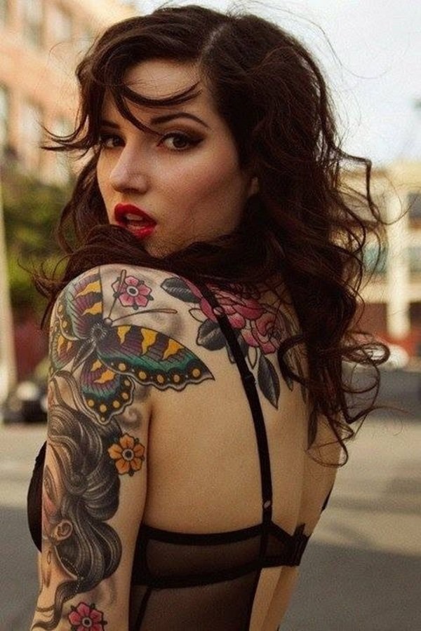 Impossibly Pretty Shoulder Tattoo Designs For Girls (1)