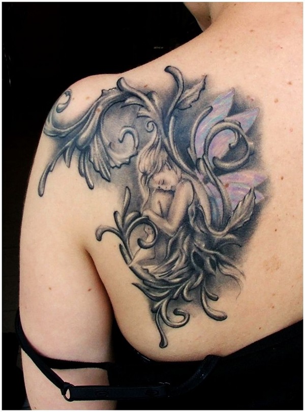 Impossibly Pretty Shoulder Tattoo Designs For Girls (2)